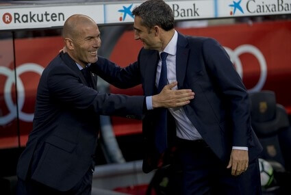 Zinedine Zidane i Ernesto Valverde