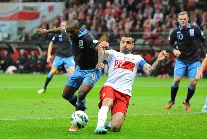 Jermain Defoe i Marcin Wasilewski