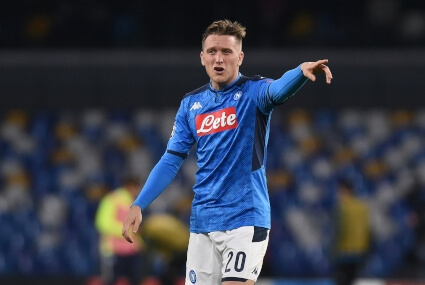 Piotr Zieliński w barwach Napoli