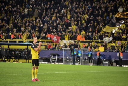 Haaland i kibice BVB