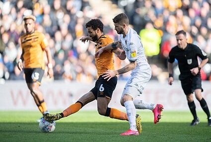 Mateusz Klich podczas meczu z Hull City