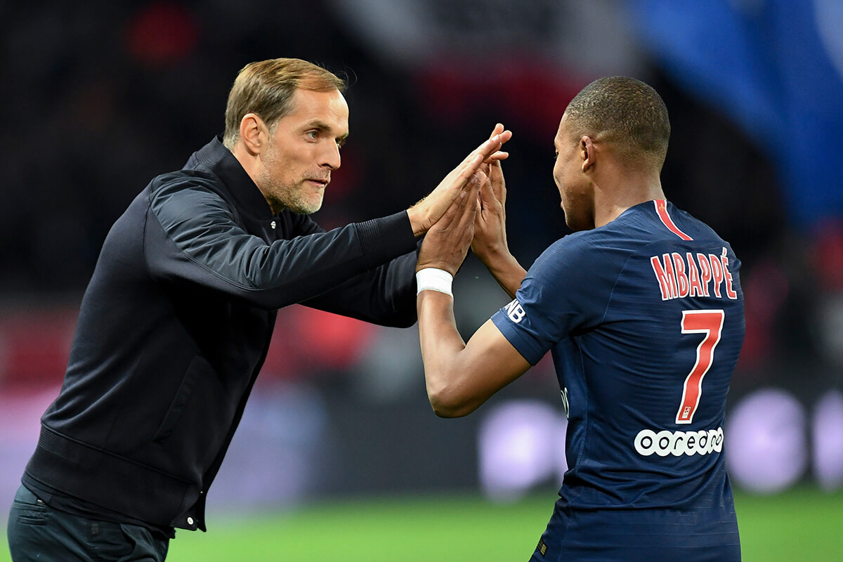 Thomas Tuchel i Kylian Mbappe