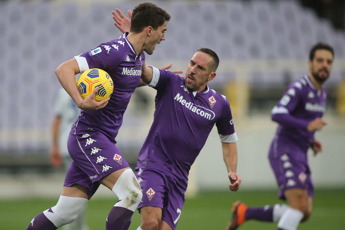 Dusan Vlahović i Franck Ribery