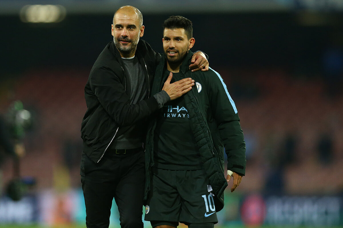 Josep Guardiola i Sergio Aguero