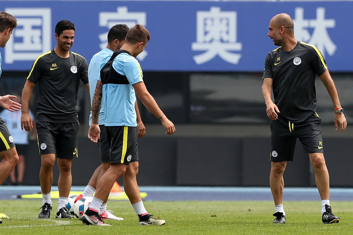 Mikel Arteta Pep Guardiola