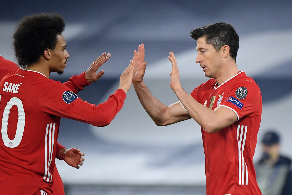 Leroy Sane i Robert Lewandowski