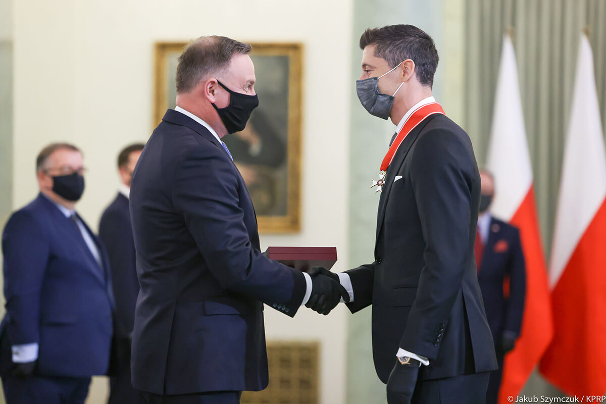 Andrzej Duda i Robert Lewandowski