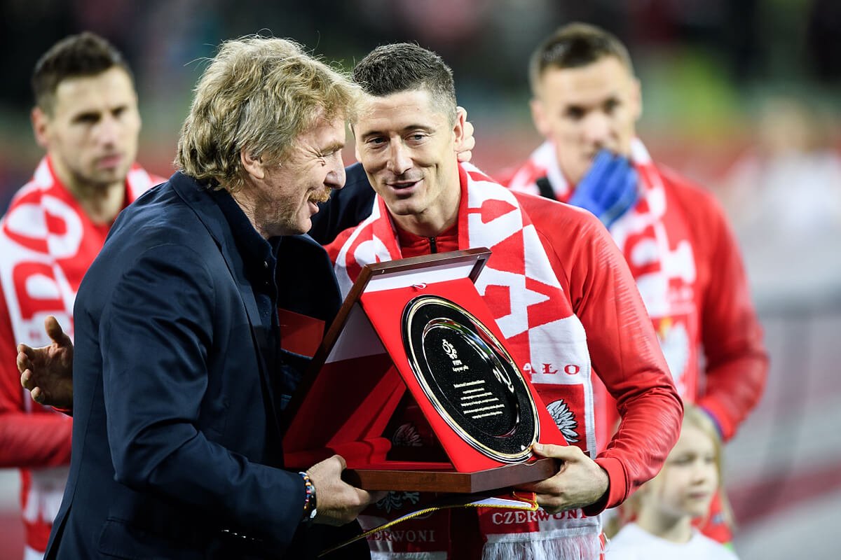 Zbigniew Boniek i Robert Lewandowski