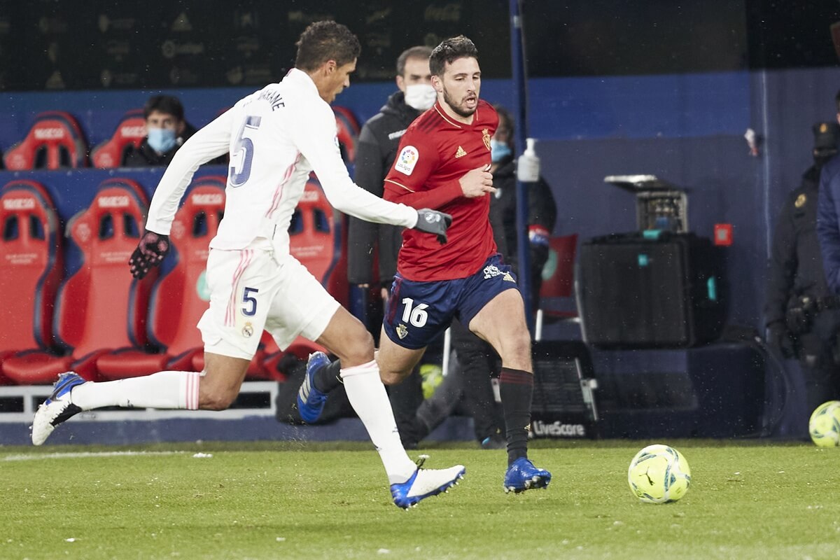 Raphael Varane w ostatnim meczu z Osasuną