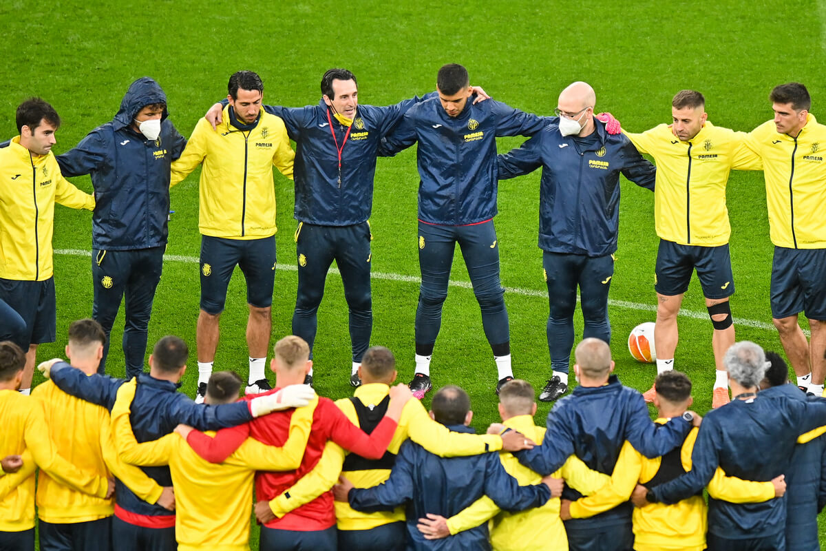 Zespół Villarrealu podczas treningu w Gdańsku