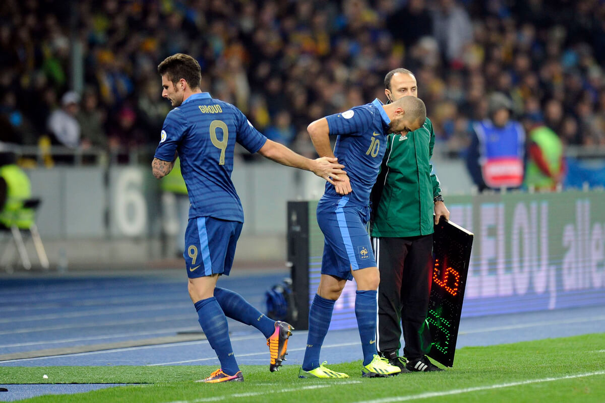 Olivier Giroud i Karim Benzema