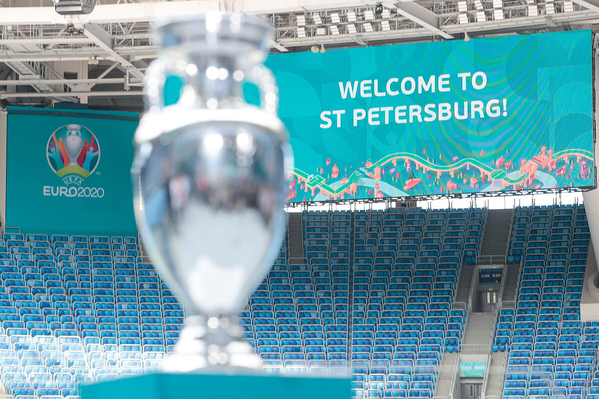 Widok na stadion w Sankt Petersburgu