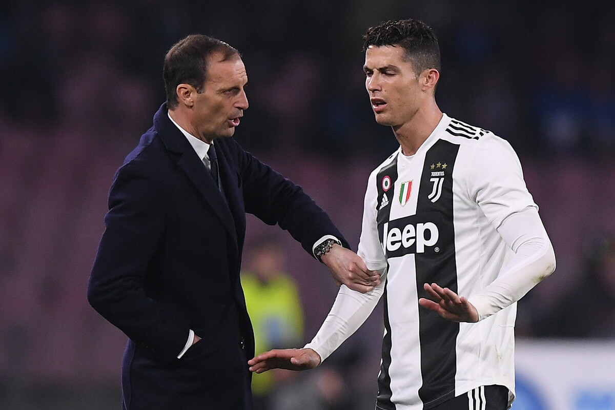 Massimiliano Allegri i Cristiano Ronaldo