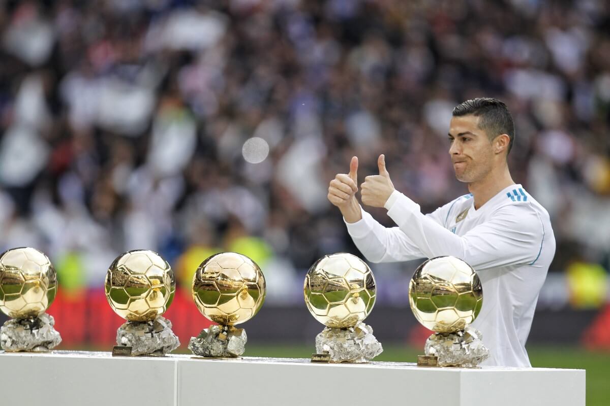 Cristiano Ronaldo - zdobywca pięciu Złotych Piłek