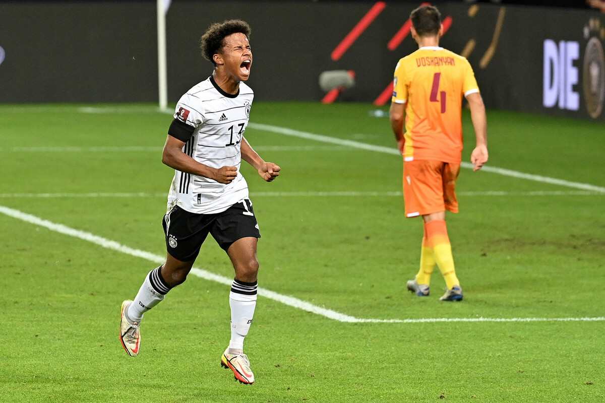 Karim Adeyemi po debiutanckim golu w reprezentacji Niemiec