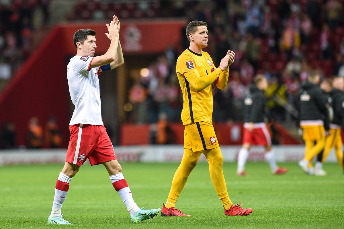 Robert Lewandowski i Wojciech Szczęsny