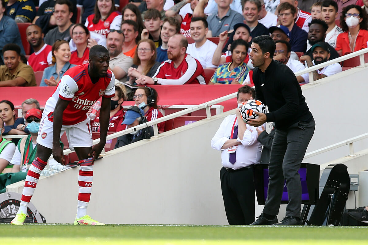 Nicolas Pepe i MIkel Arteta