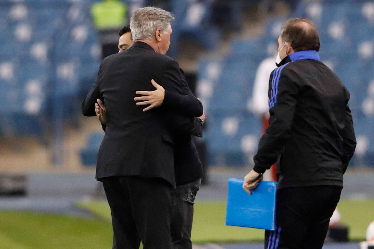 Xavi Hernandez i Carlo Ancelotti