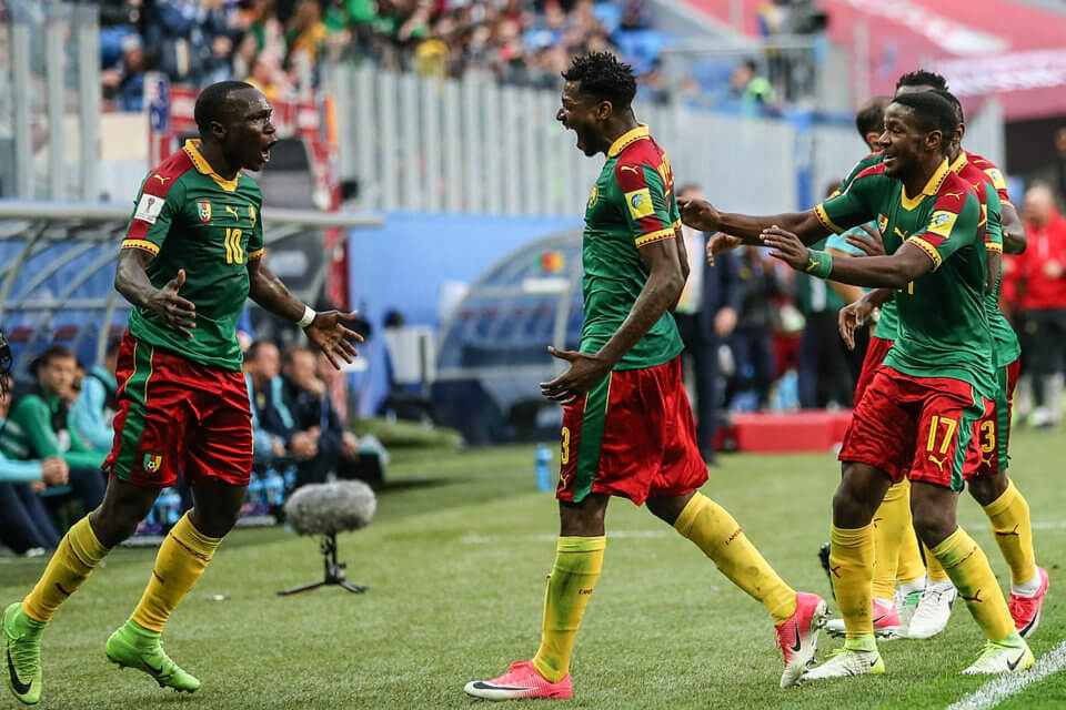 Piłkjarze reprezentacji Kamerunu