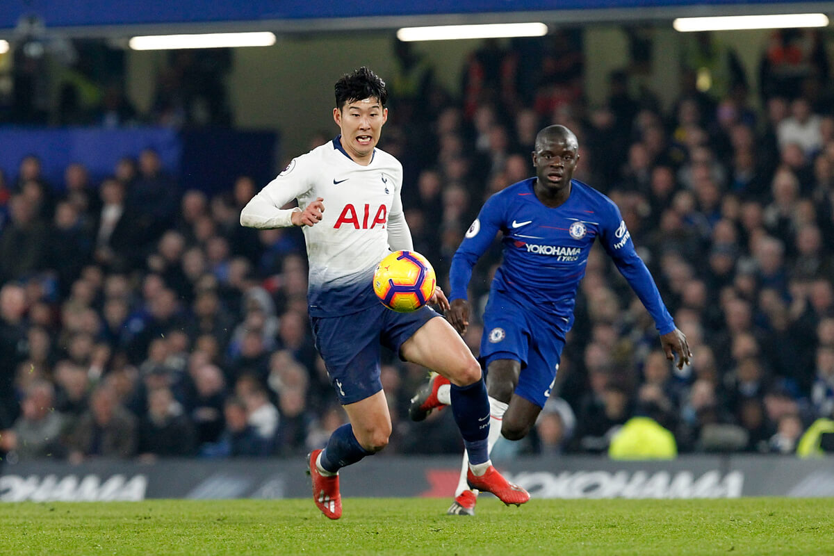 Heung-Min Son i Ngolo Kante