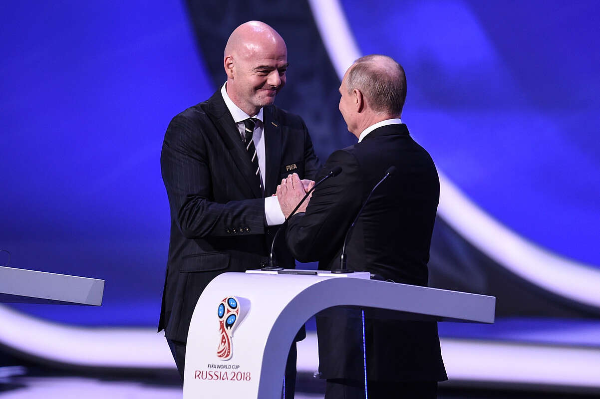 Gianni Infantino i Władimir Putin