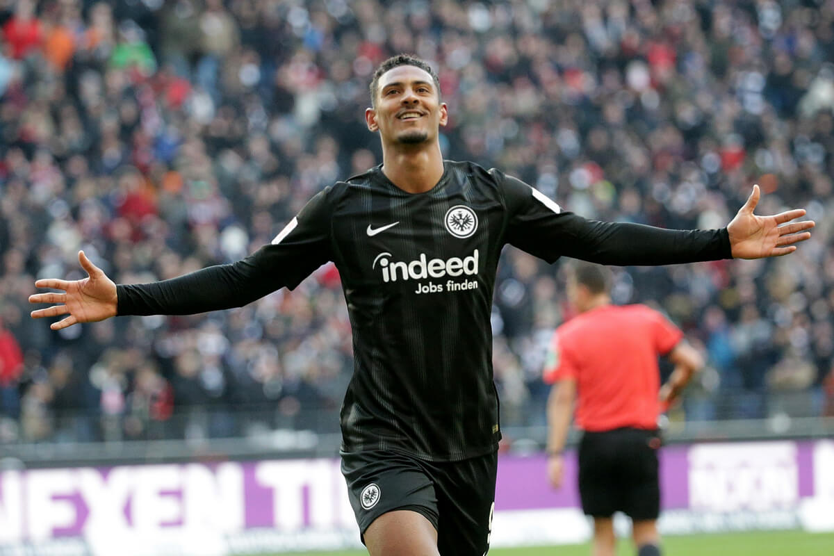 Sebastien Haller w barwach Eintrachtu Frankfurt