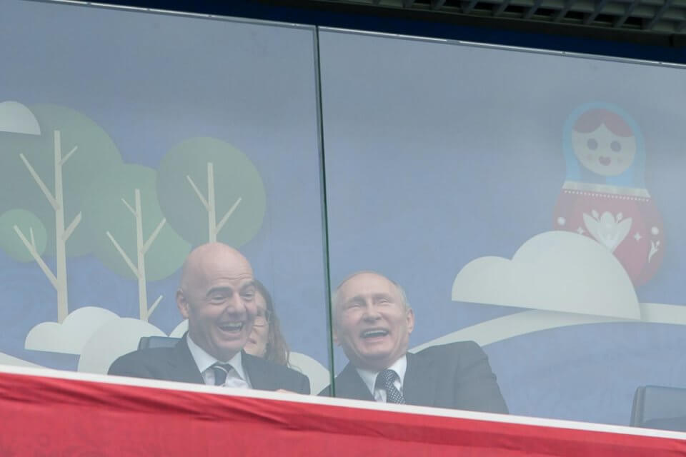 Gianni Infantino i Władimir Putin