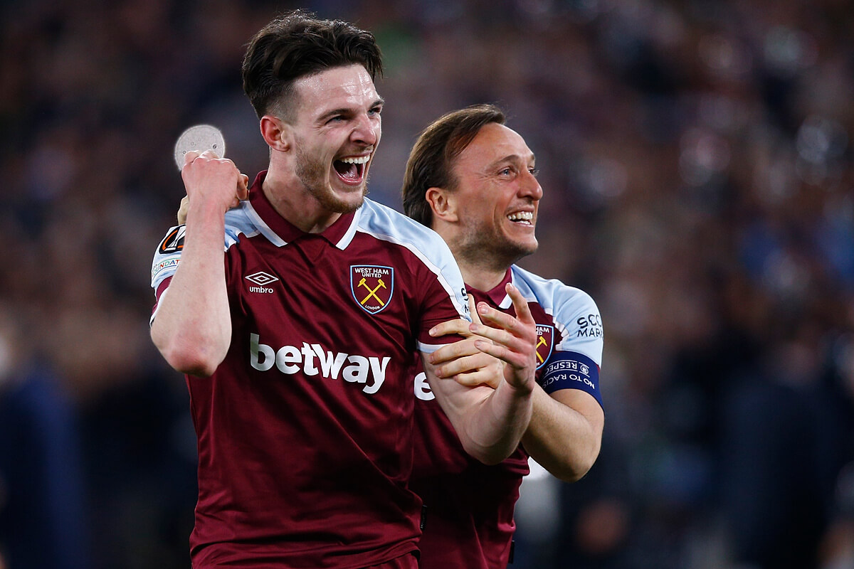 Declan Rice i Mark Noble