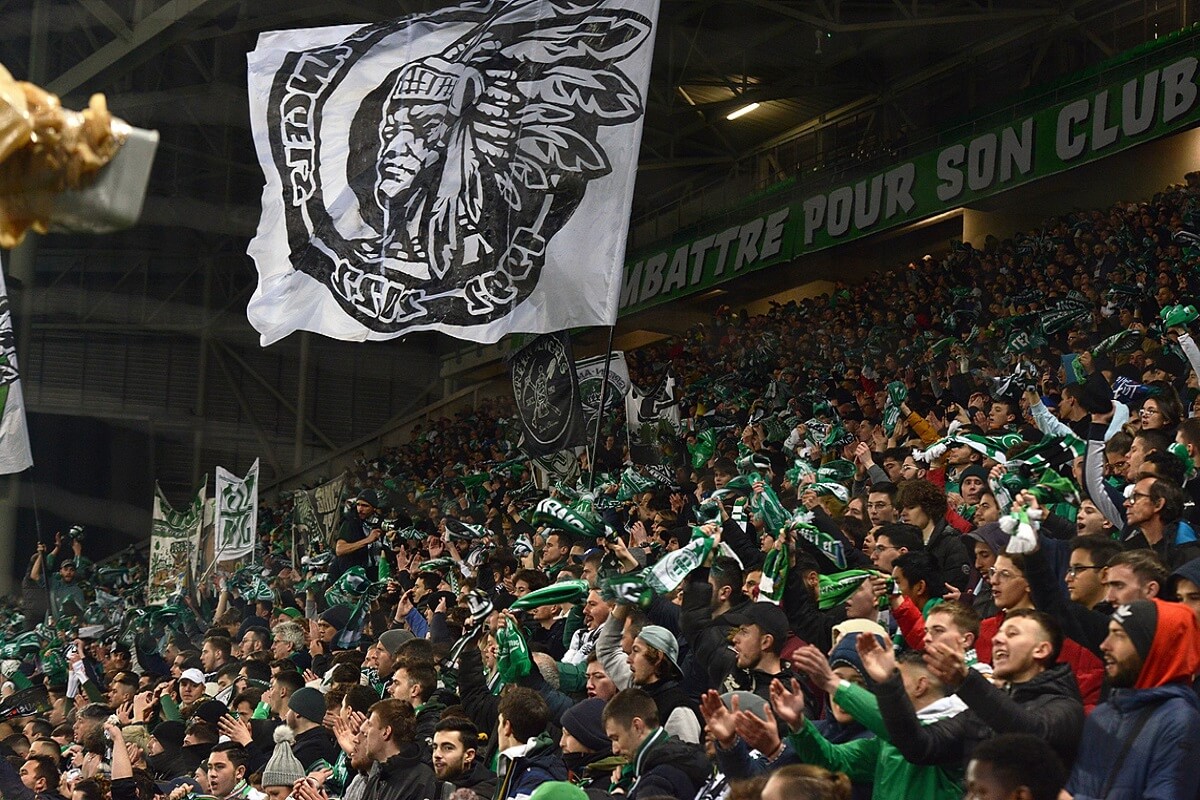 Kibice AS Saint-Etienne