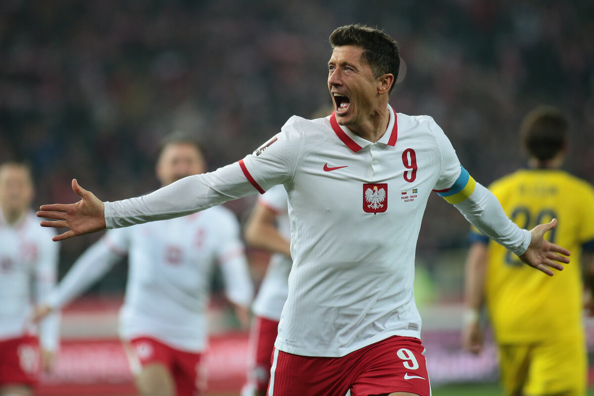 Lewandowski po golu przeciw Szwecji