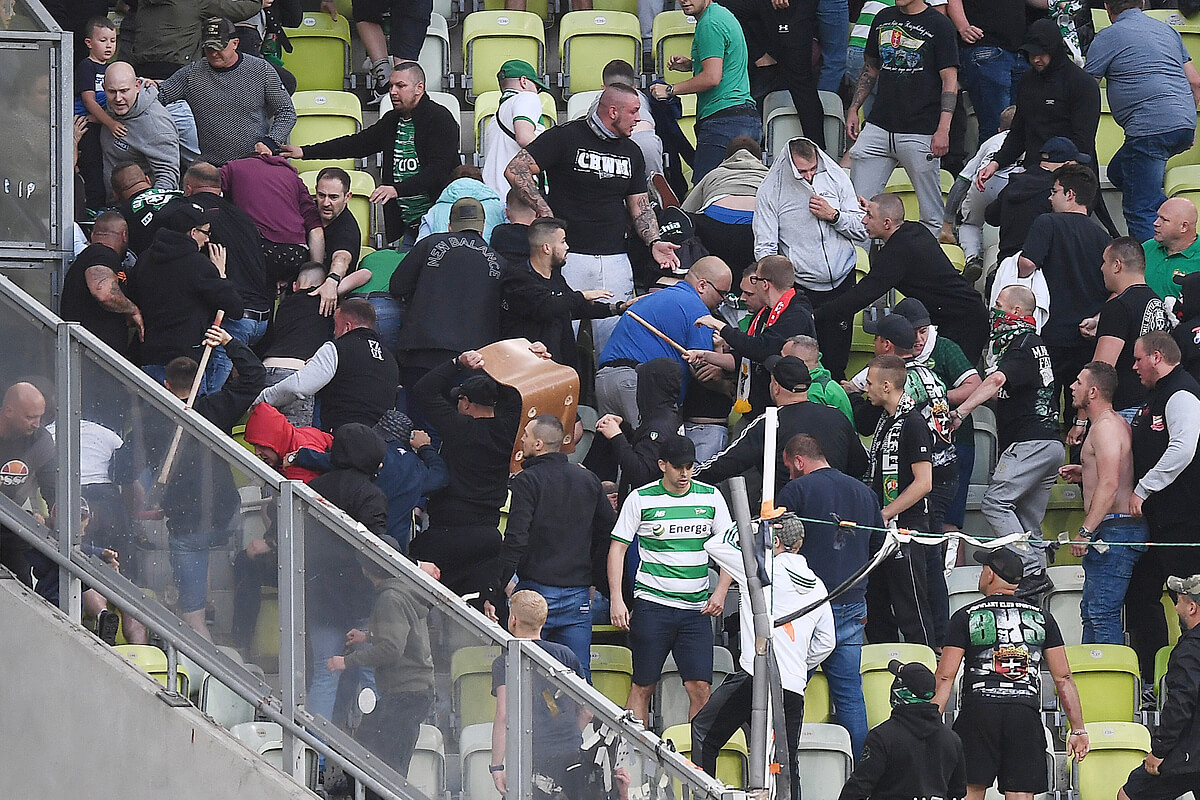 Awantura na stadionie Lechii Gdańsk