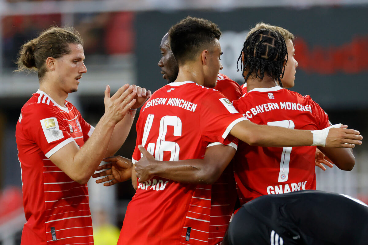 Gracze Bayernu podczas sparingu z DC United