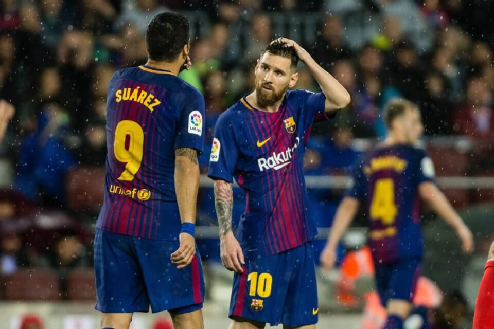Luis Suarez i Leo Messi w czasach gry dla FC Barcelony