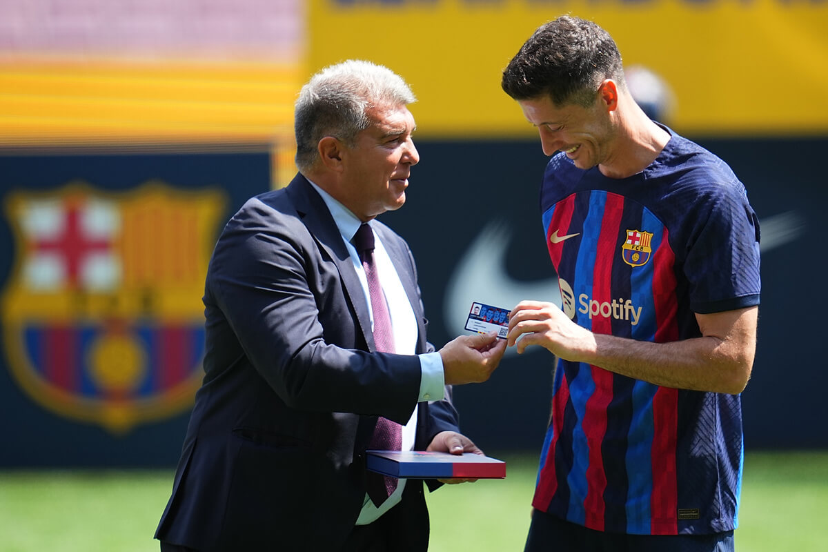 Joan Laporta i Robert Lewandowski