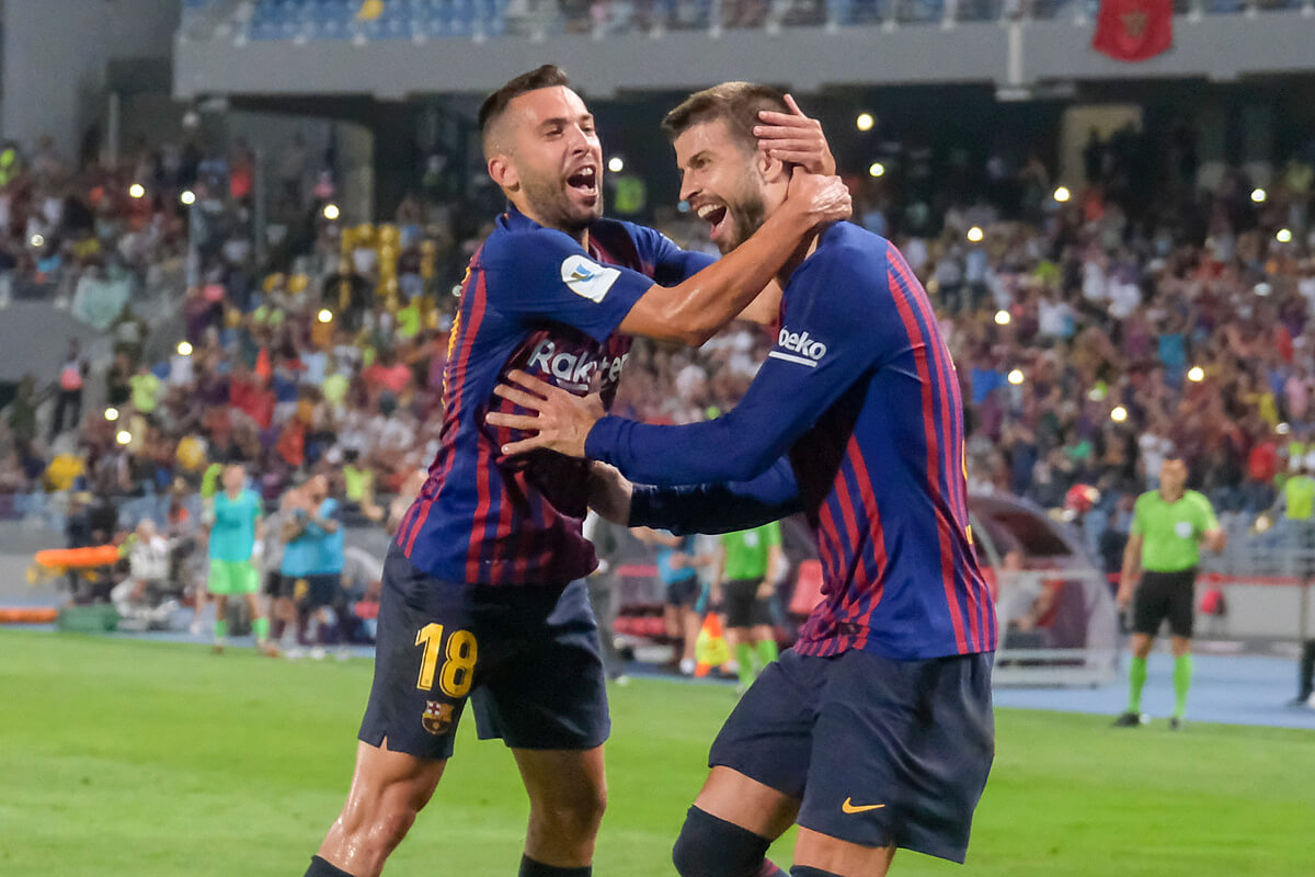 Jordi Alba i Gerard Pique