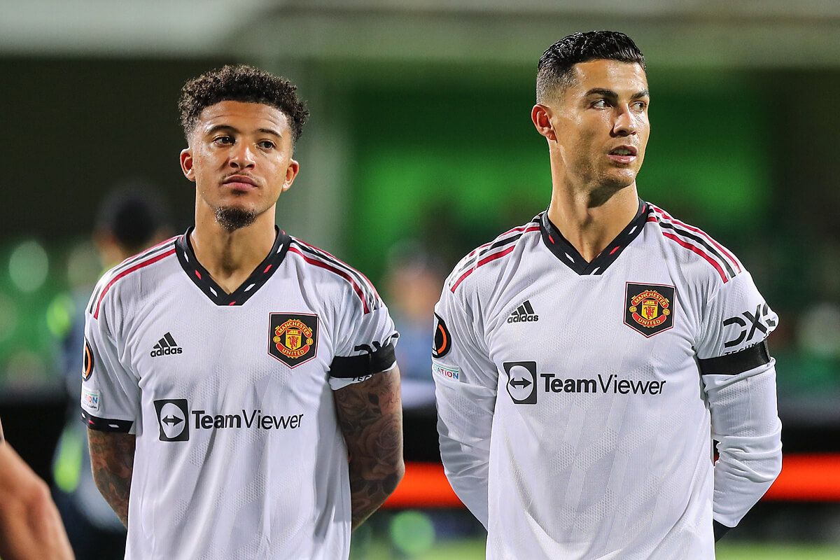 Jadon Sancho i Cristiano Ronaldo