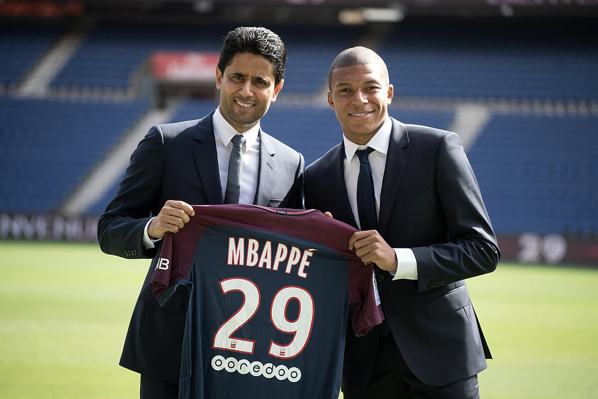 Nasser Al Khelaifi i Kylian Mbappe