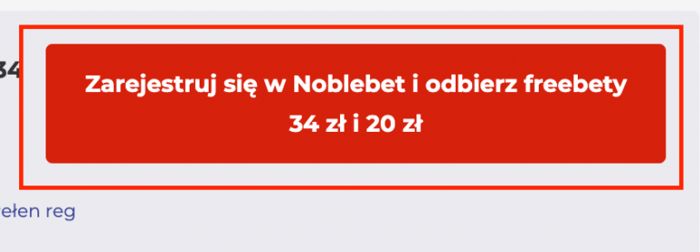 Noblebet rejestracja - krok 1