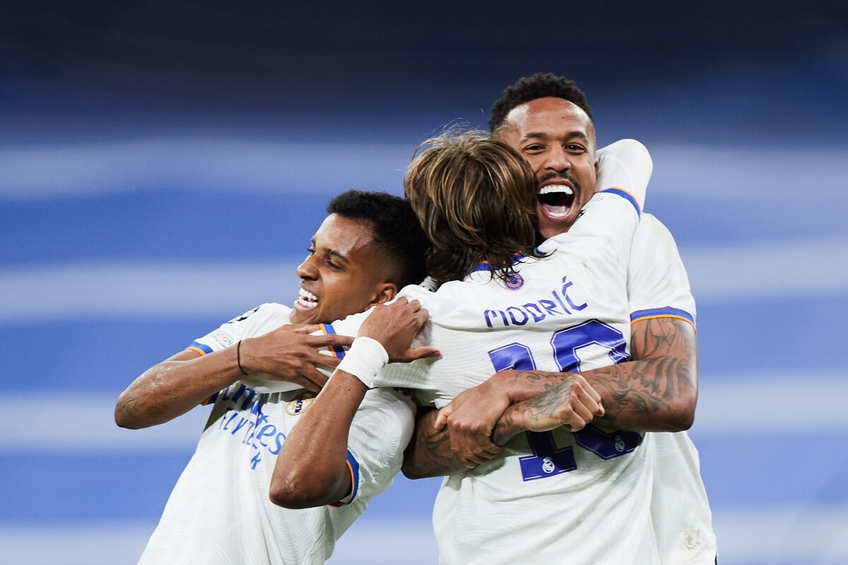 Rodrygo, Luka Modrić i Eder Militao