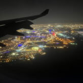 Doha z lotu ptaka. Chwilę przed lądowaniem