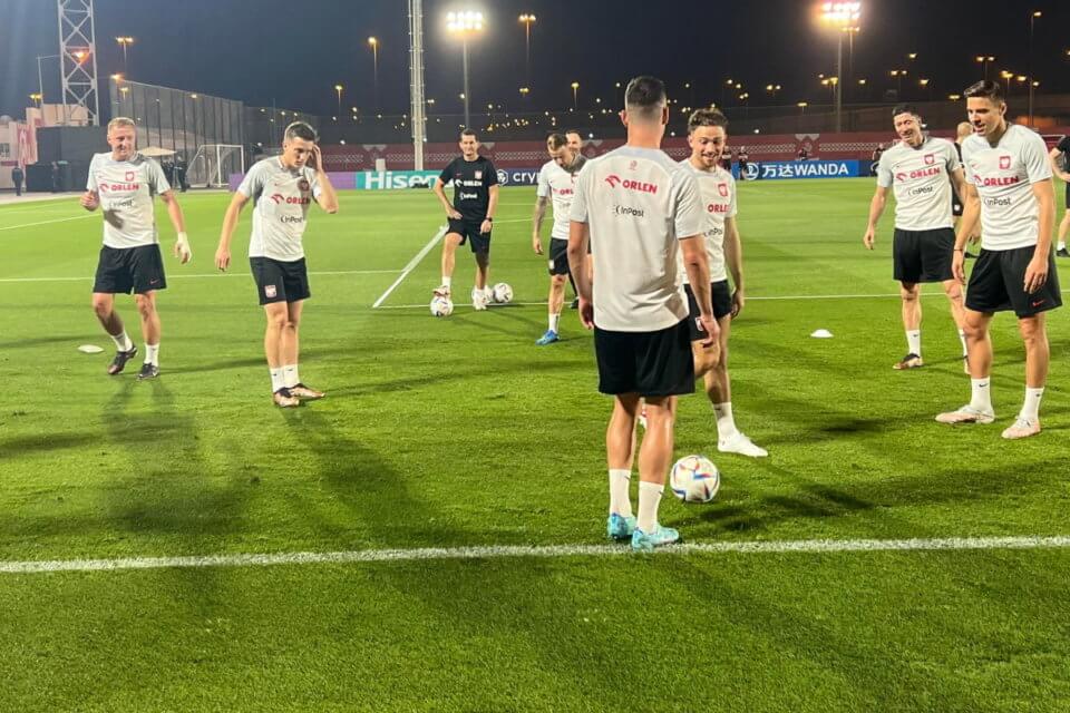 Trening reprezentacji Polski w Doha