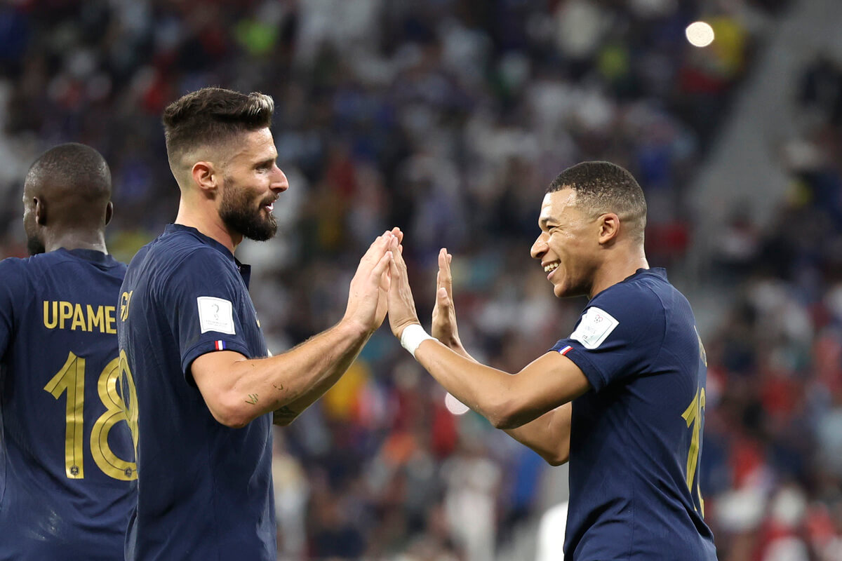 Olivier Giroud i Kylian Mbappe