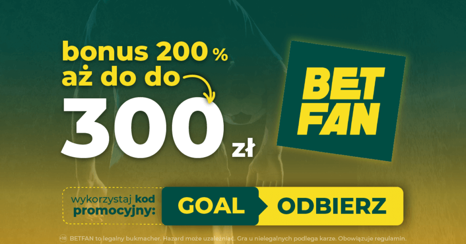 BetFan kod promocyjny GOAL na bonus