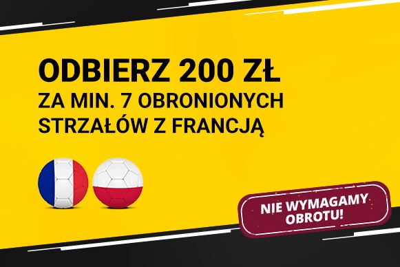 Bonus 200 zł za min. 7 obronionych strzałów Szczęsnego