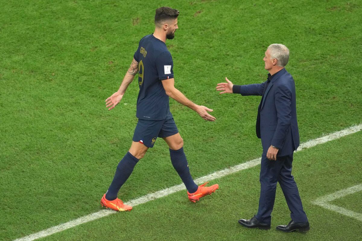 Olivier Giroud i Didier Deschamps