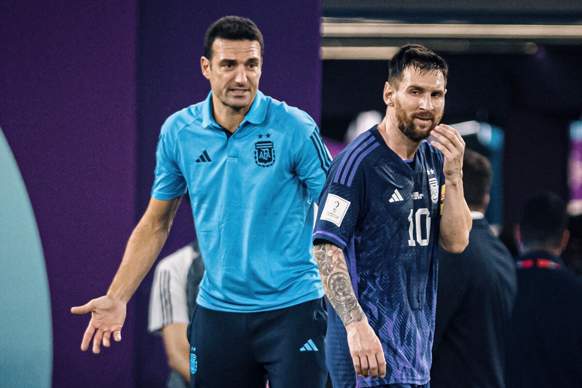 Lionel Scaloni i Leo Messi