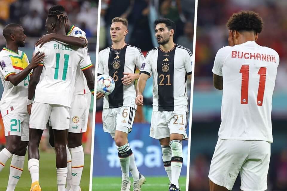 Reprezentacje Senegalu, Niemiec i Kanady