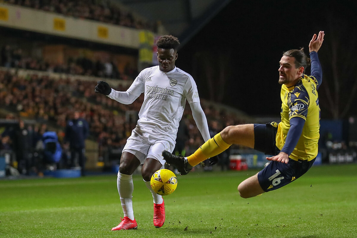 Bukayo Saka & Ciaron Brown (Oxford United - Arsenal, FA Cup)