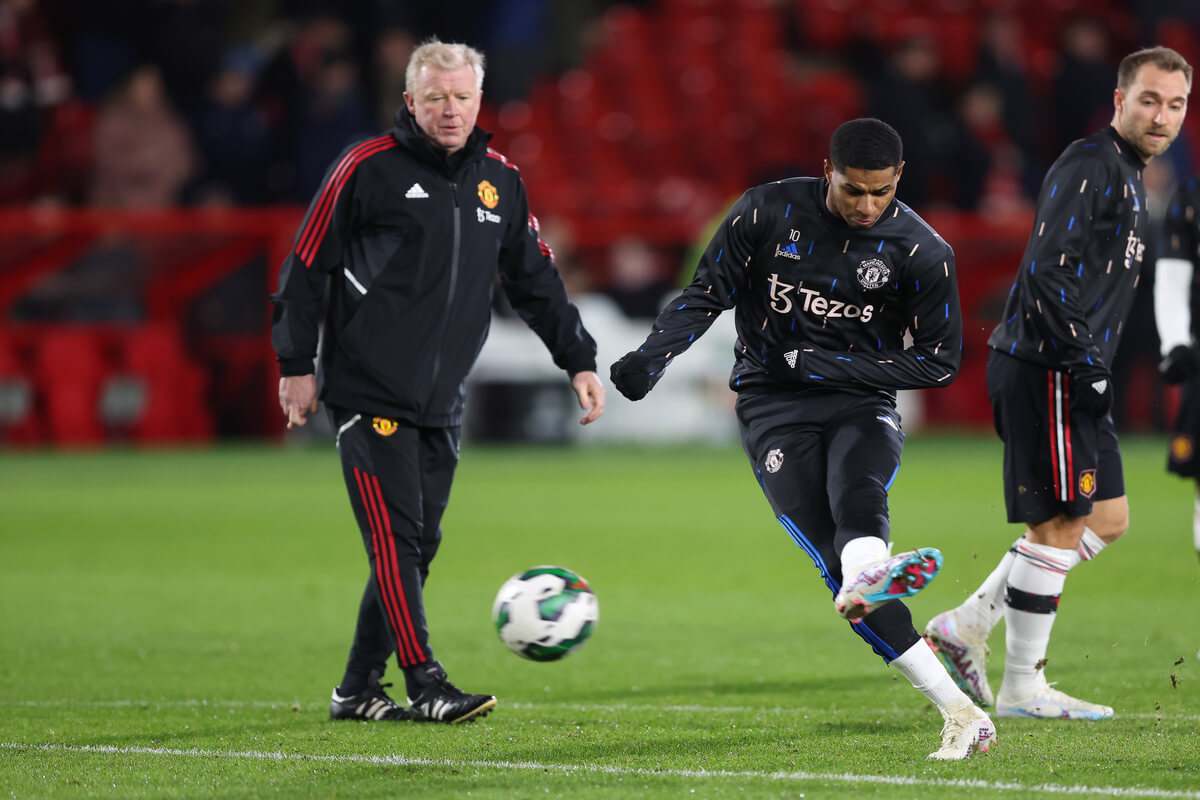 Marcus Rashford (w środku)