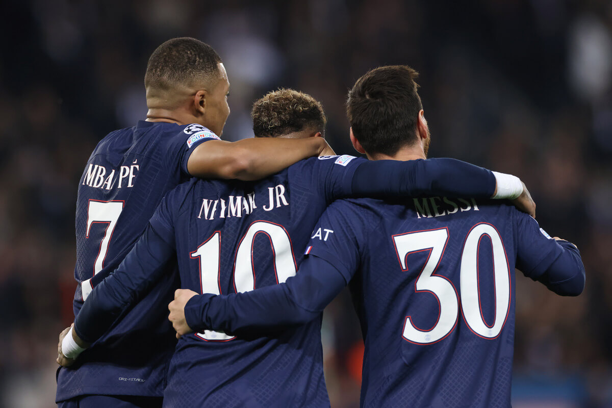 Kylian Mbappe, Neymar i Leo Messi